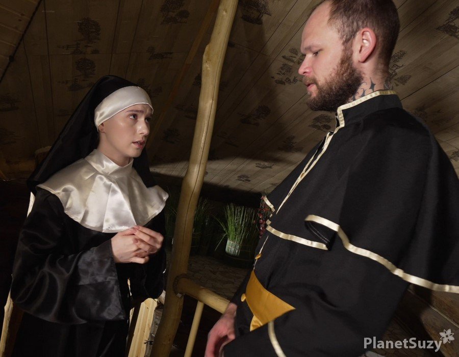 Hot Pearl - Young Nun Sucks Priest's Dick UltraHD/4K