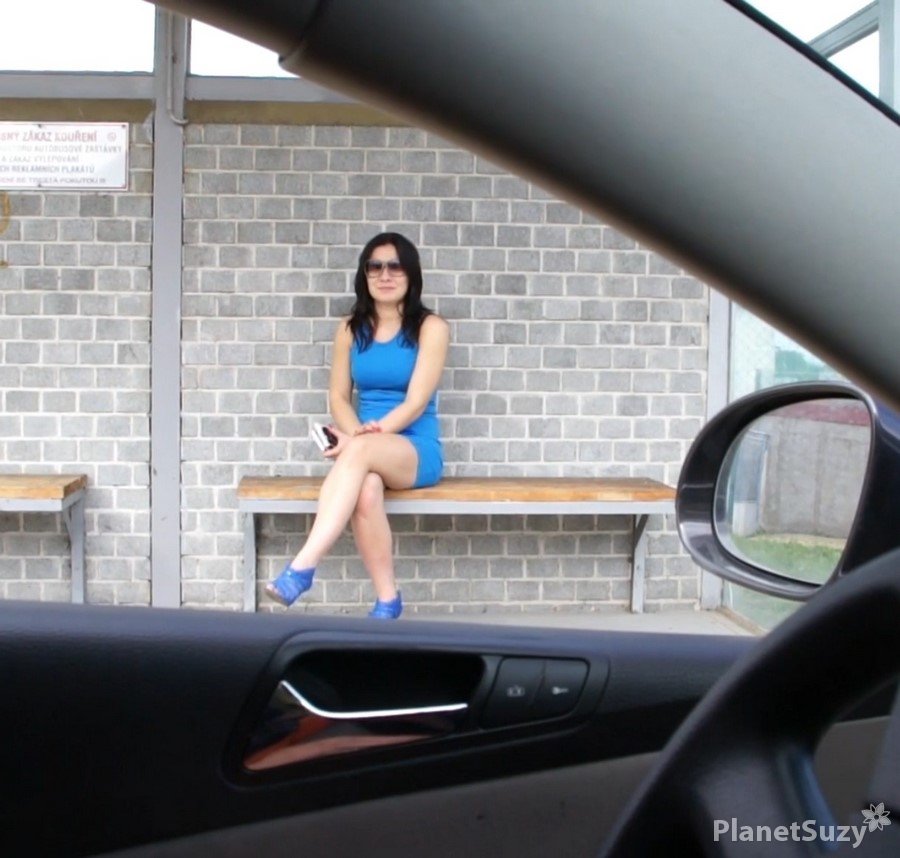 Wendy Moon - Pickup Brunette Girl At The Bus Stop FullHD