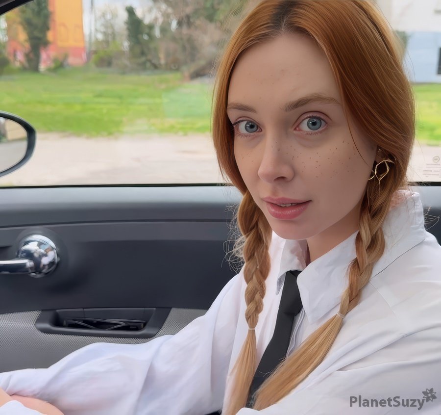 Loly Nebel - Taxi Driver Fucks Young Girl With Pigtails UltraHD/4K
