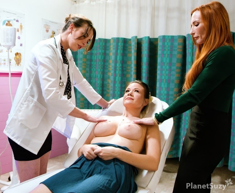 Casey Calvert, Alison Rey, Sophia Locke - Lesbian Threesome Sex On Gyno Exam FullHD