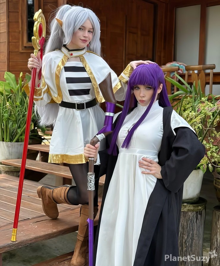 Sweety Fox, Diana Rider - Cosplay Fern and Frieren Lesbian Fuck FullHD