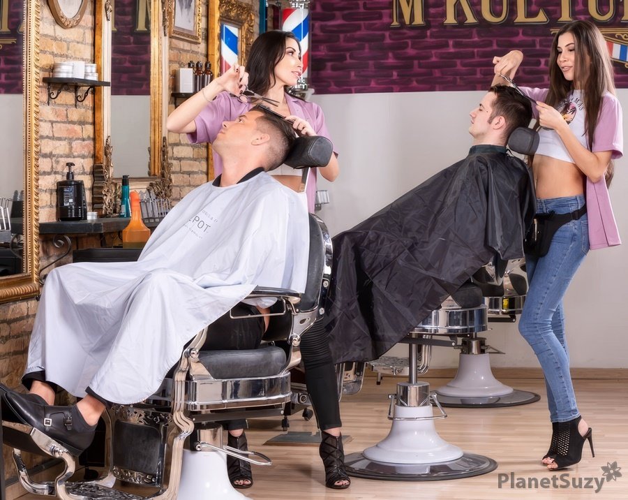 Anya Krey, Clea Gaultier - Orgy Аt Тhe Salon FullHD