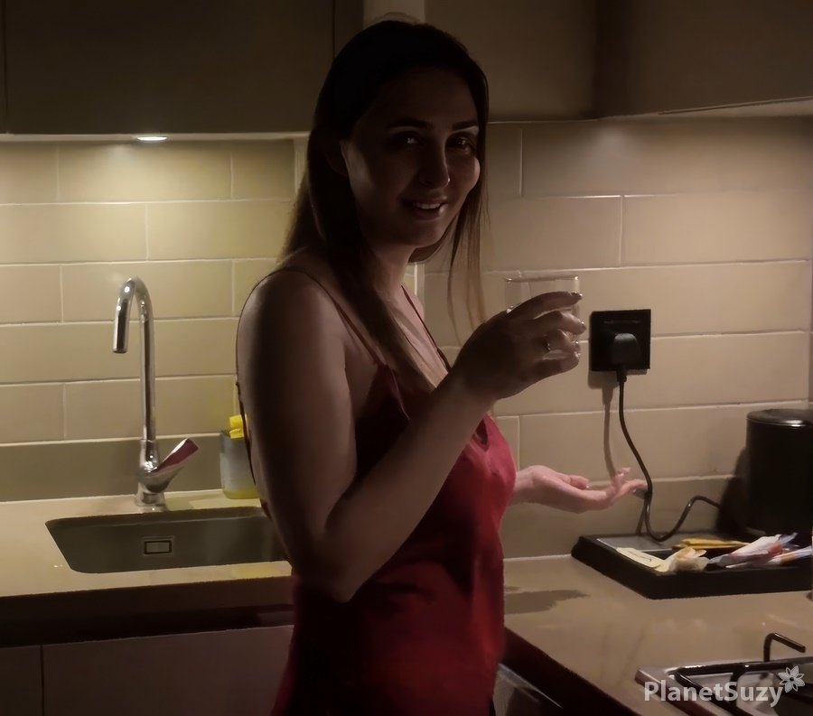 Alina Rai - The Stepson Met His Stepmother In The Kitchen At Night And Had Sex With Her FullHD 1080p