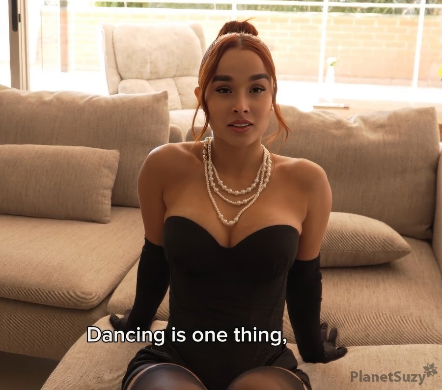 Abella Olsen - Sex with a Charming Girl After the Ball in Evening Dress and Silk Gloves FullHD 1080p