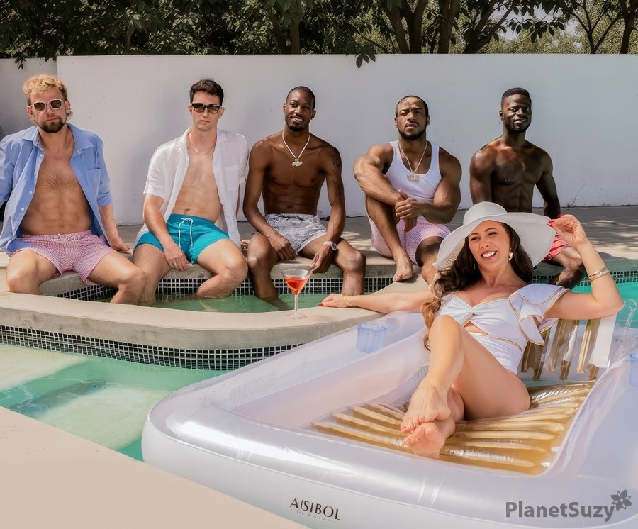 Cherie Deville - Pool Party and Double Penetration For Hot Milfy Wife FullHD 1080p