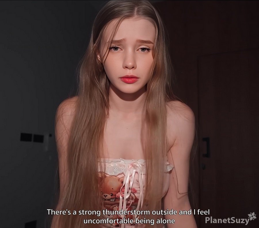 Diana Rider - The Stepsister Was Scared By Thunder And Ran Into Her Stepbrother's Bed FullHD 1080p