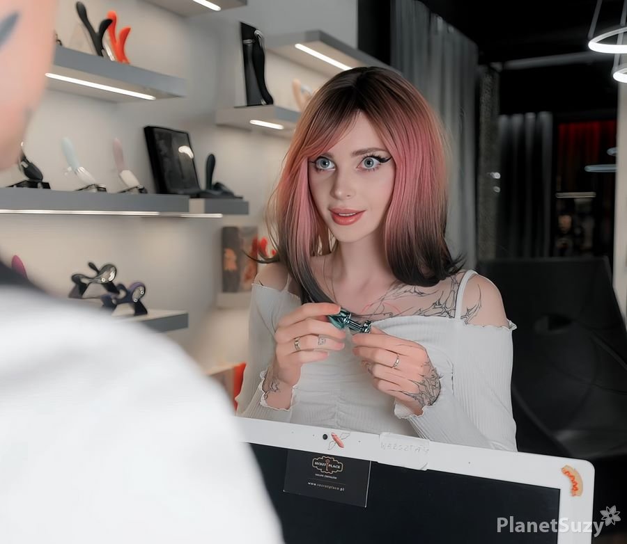 Pinkloving - Stuck An Anal Plug In a Sex Shop FullHD 1080p