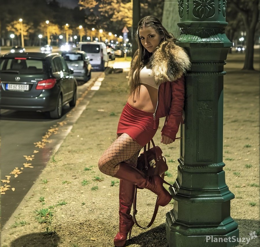 Julie Skyhigh - Hot Escort Girl Working at Night HD 720p
