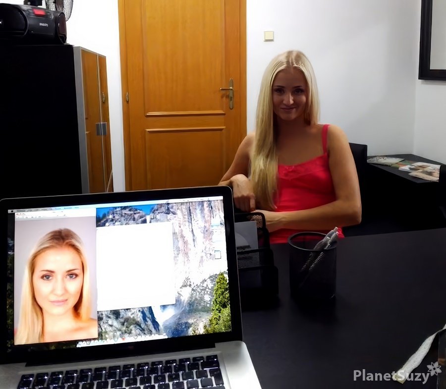 Cayla Lyons - Blonde Girl On Model Casting HD 720p