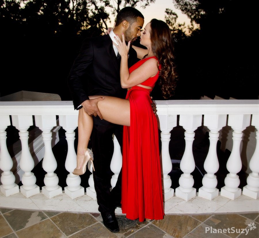 Abigail Mac - A Gorgeous Wife In A Red Dress Cheats On Her Husband At A Party. UltraHD/4K 2160p