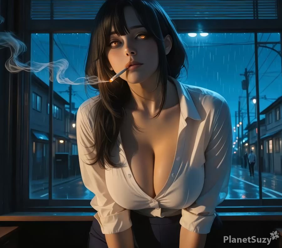 AiPorn - Neon Rain and Late Night Thoughts FullHD 1080p