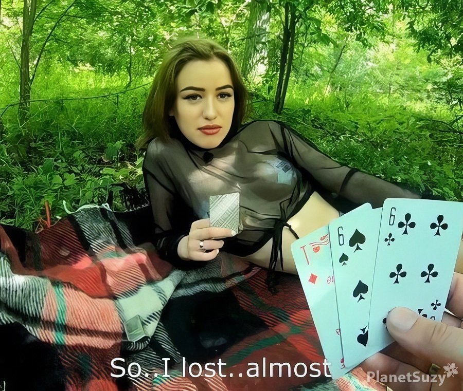 ADOLFxNIKA - Won a Blowjob Playing Cards in the Woods FullHD 1080p